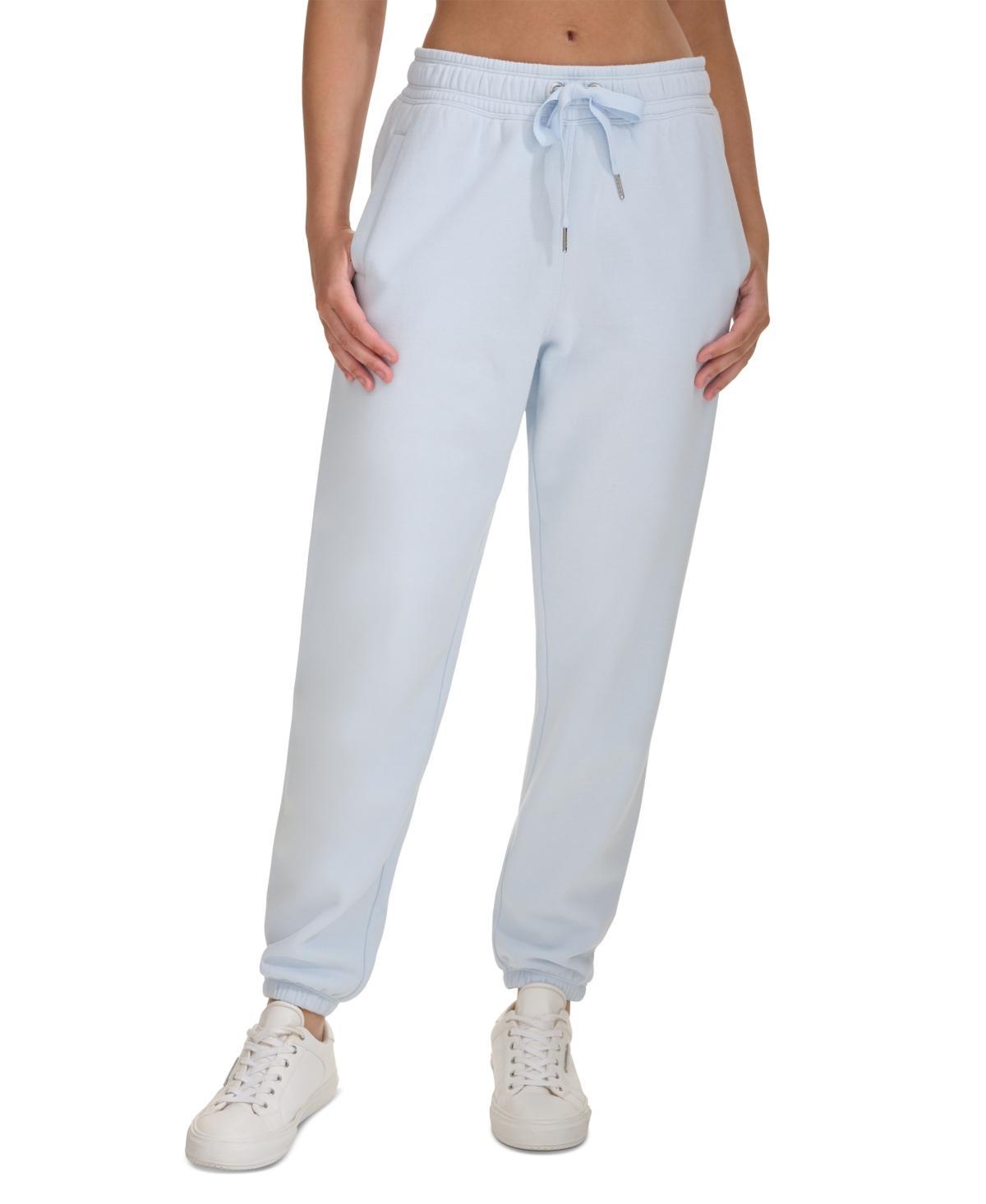 Calvin Klein Womens Fleece High Waist Drawstring Sweatpants Product Image