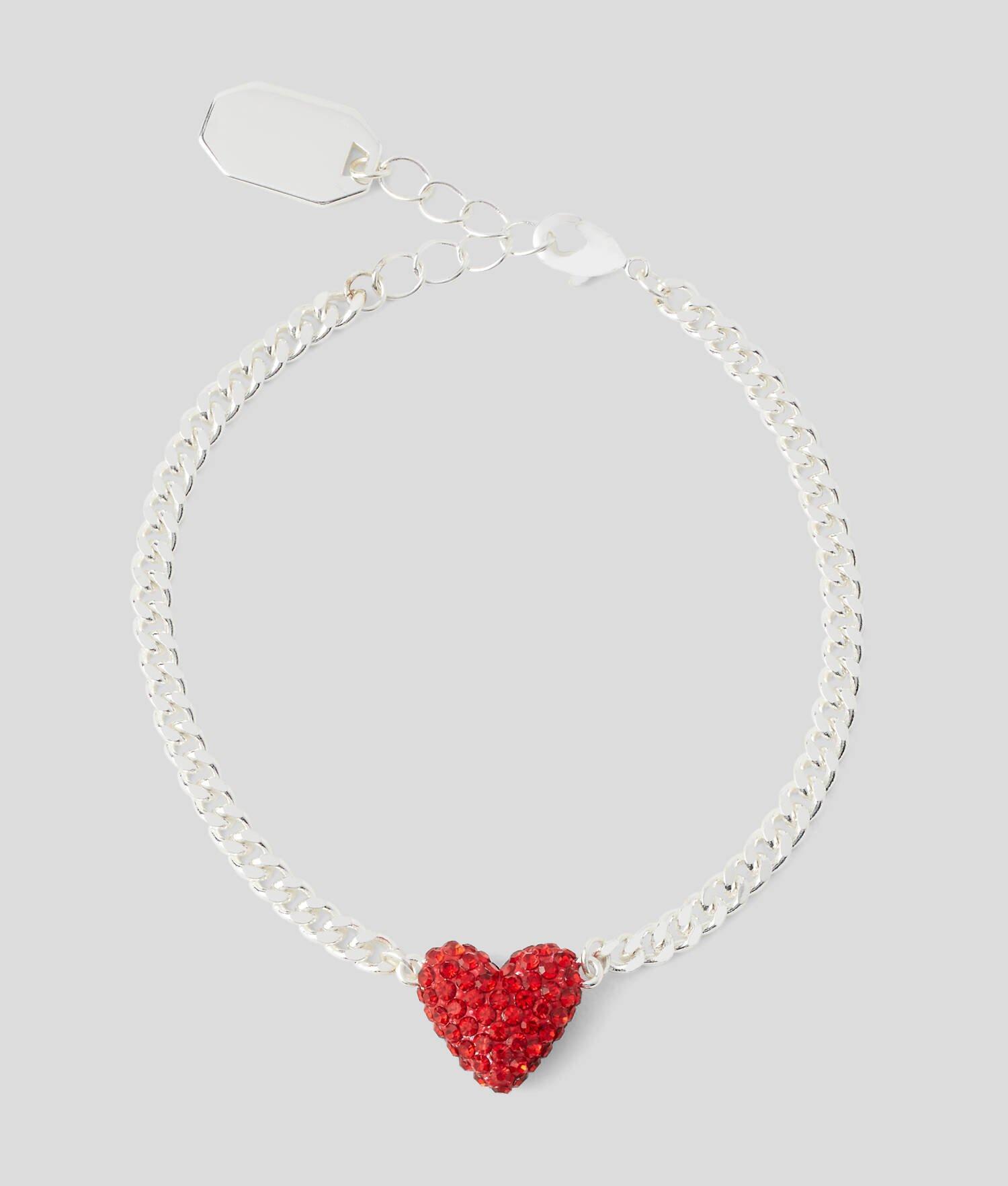 K/HEART PAVÉ CHARM BRACELET Product Image