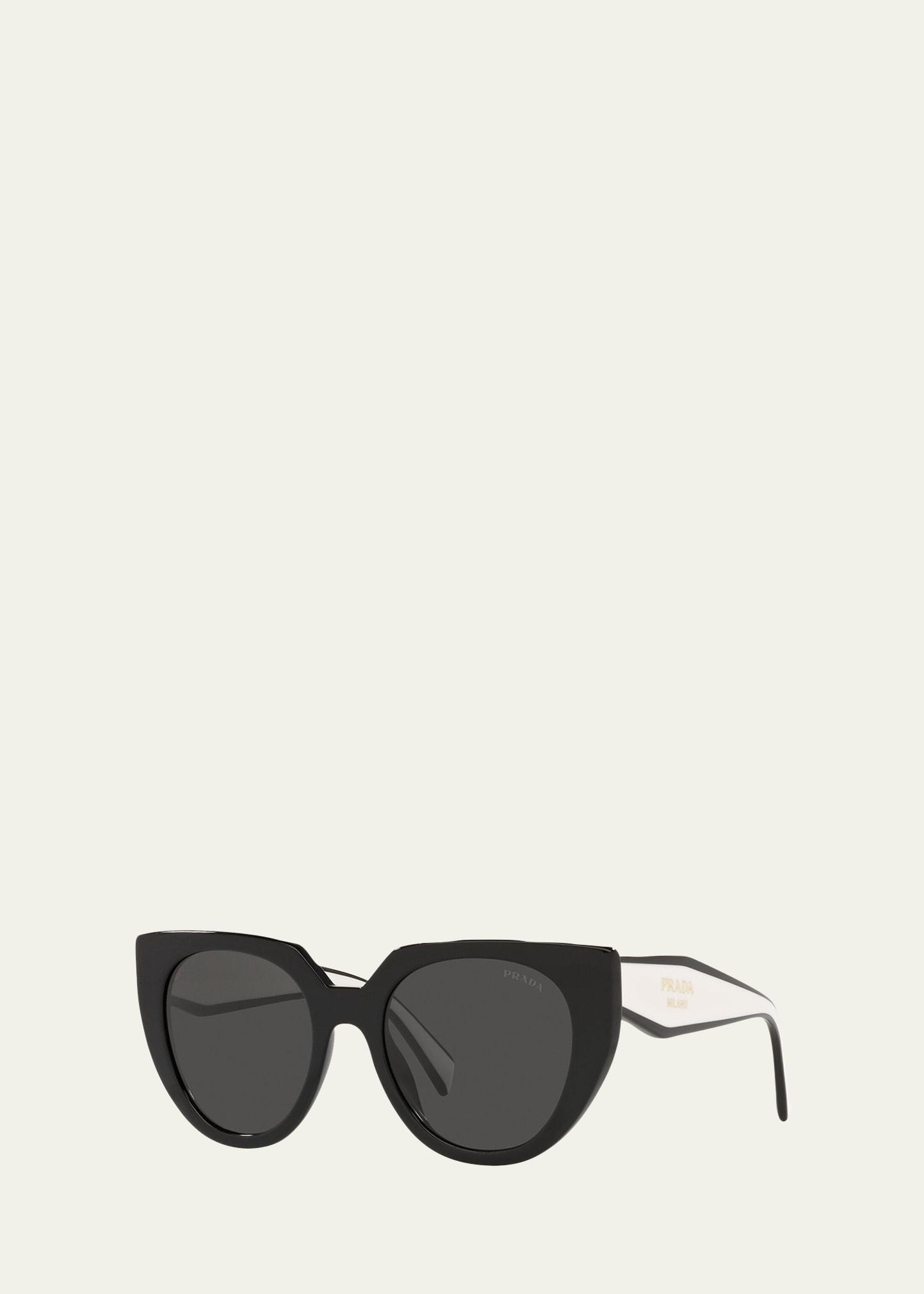 Prada Womens 14wsf 53mm Solid Cat Eye Sunglasses Product Image