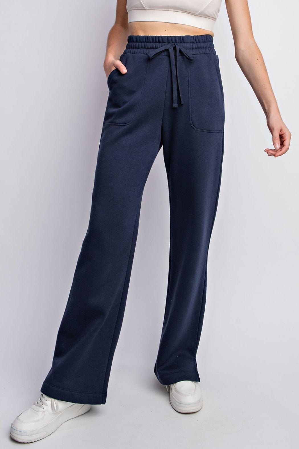 French Terry Straight Leg Lounge Pants Product Image