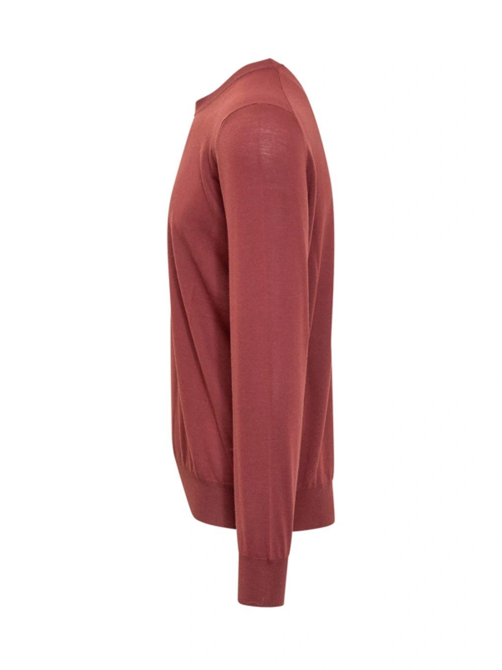 BRUNELLO CUCINELLI Crewneck Knitted Jumper In Red Product Image