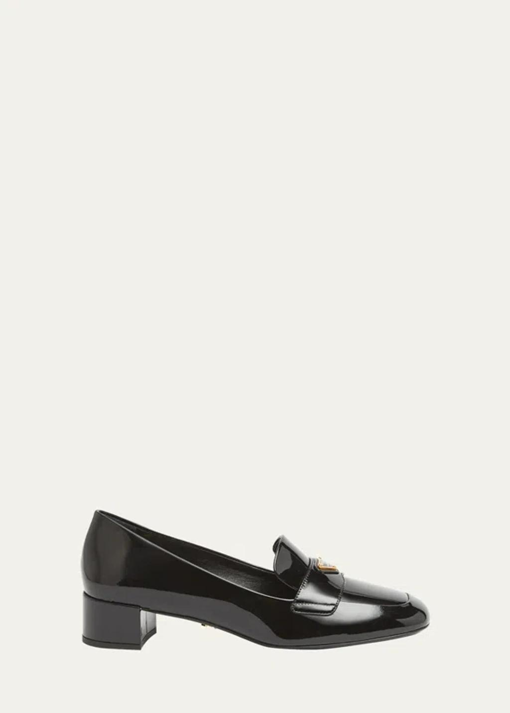 Vernice Patent Loafer Pumps In Black product image