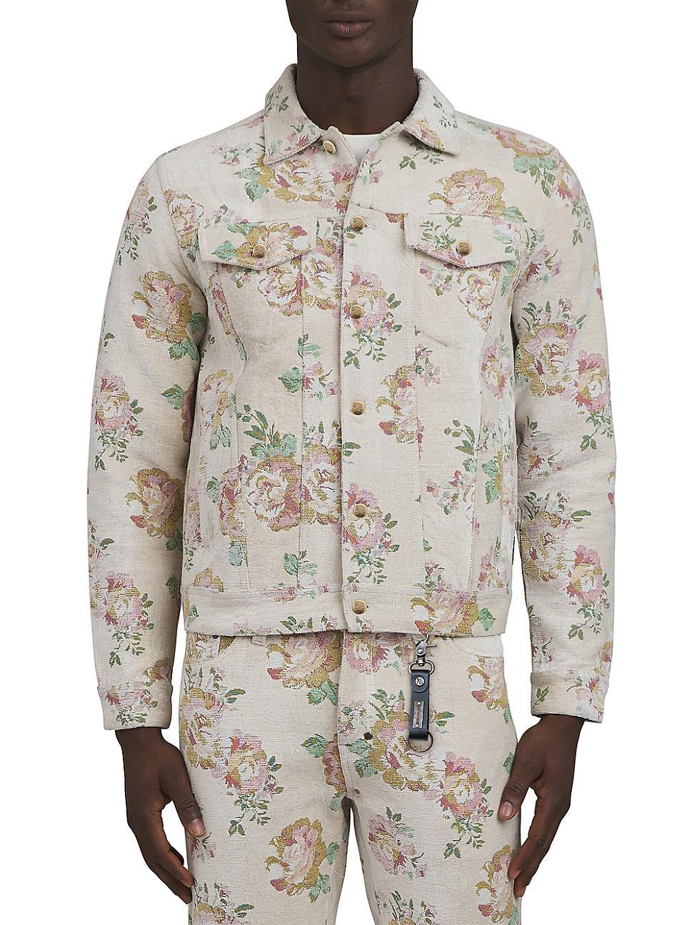 Mens Prim Rose Floral Cotton-Blend Jacket Product Image