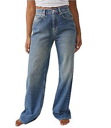 Womens Tinsley High-Rise Baggy Jeans Product Image