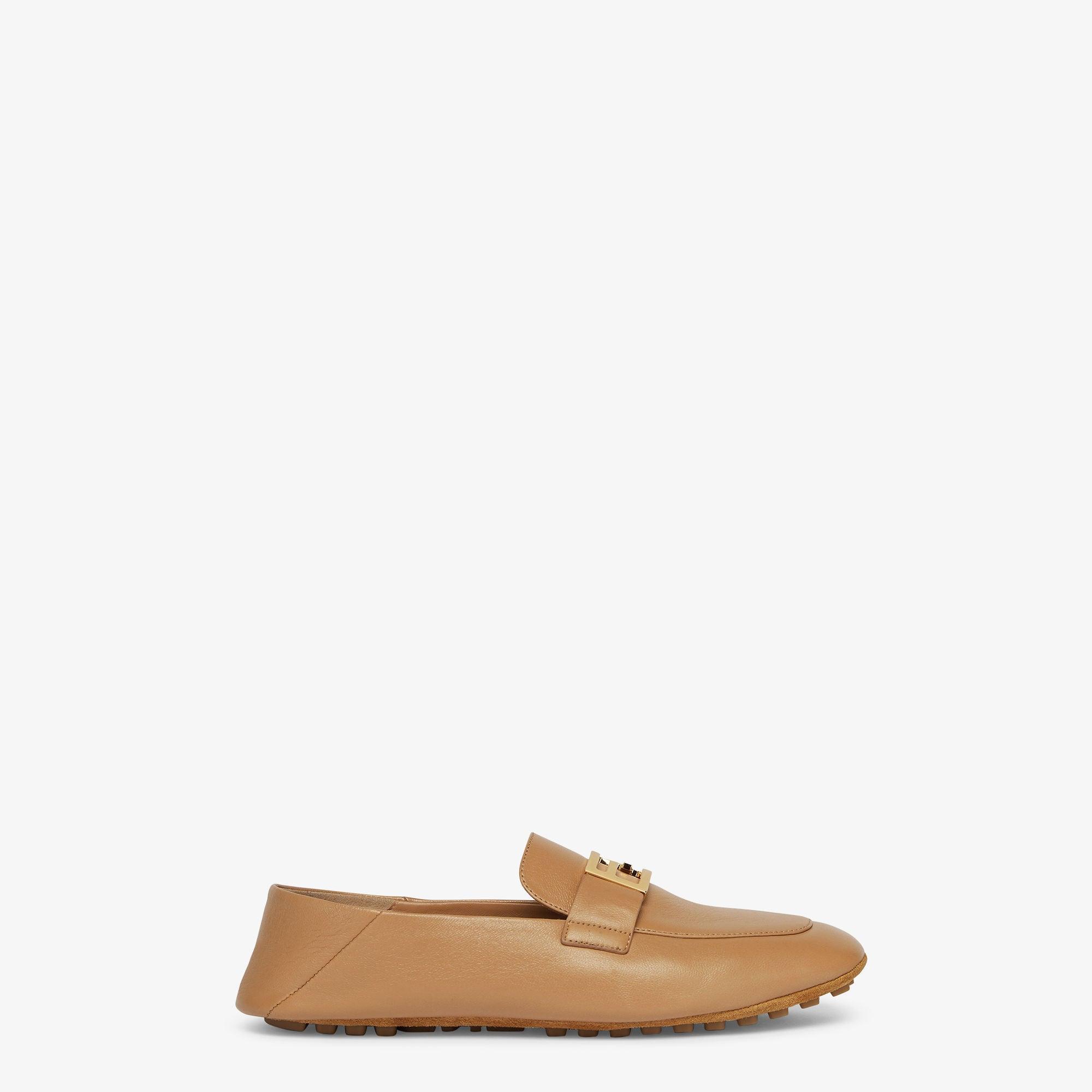 BaguetteBeige nappa-leather loafers Product Image