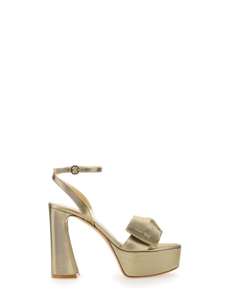 GIANVITO ROSSI Sandals In Gold Product Image