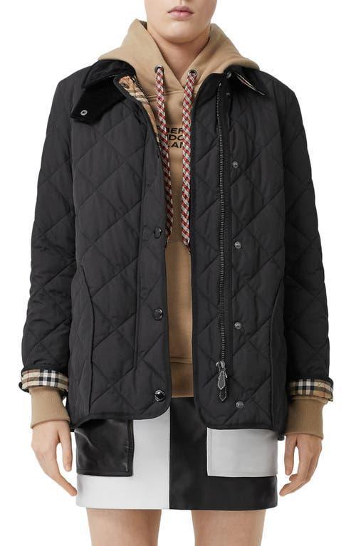 Womens Cotswold Boxy Quilted Logo Jacket Product Image