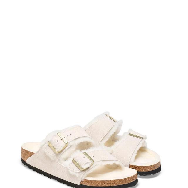 Birkenstock Arizona Shearling Antique White Narrow Product Image