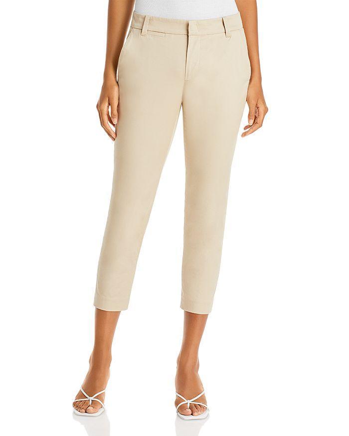 Coin Pocket Cropped Chinos In Latte Product Image