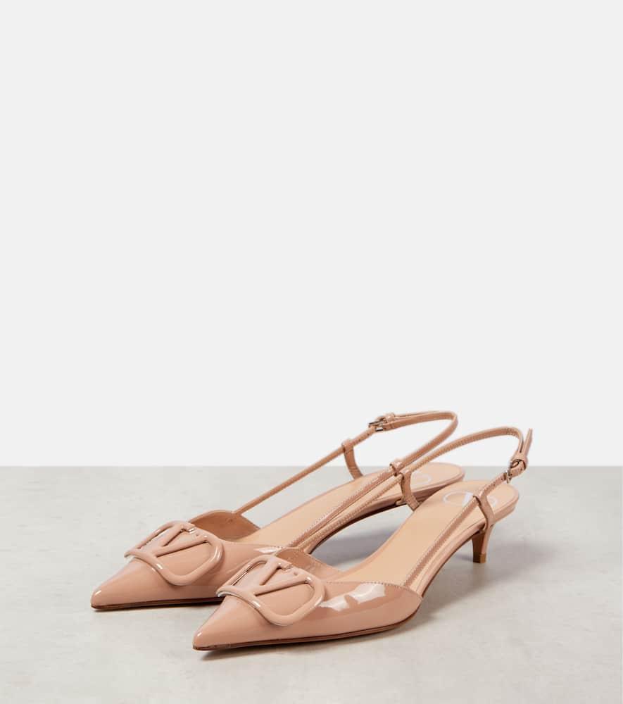 Slingback Logo Heels 40 In Pink Product Image