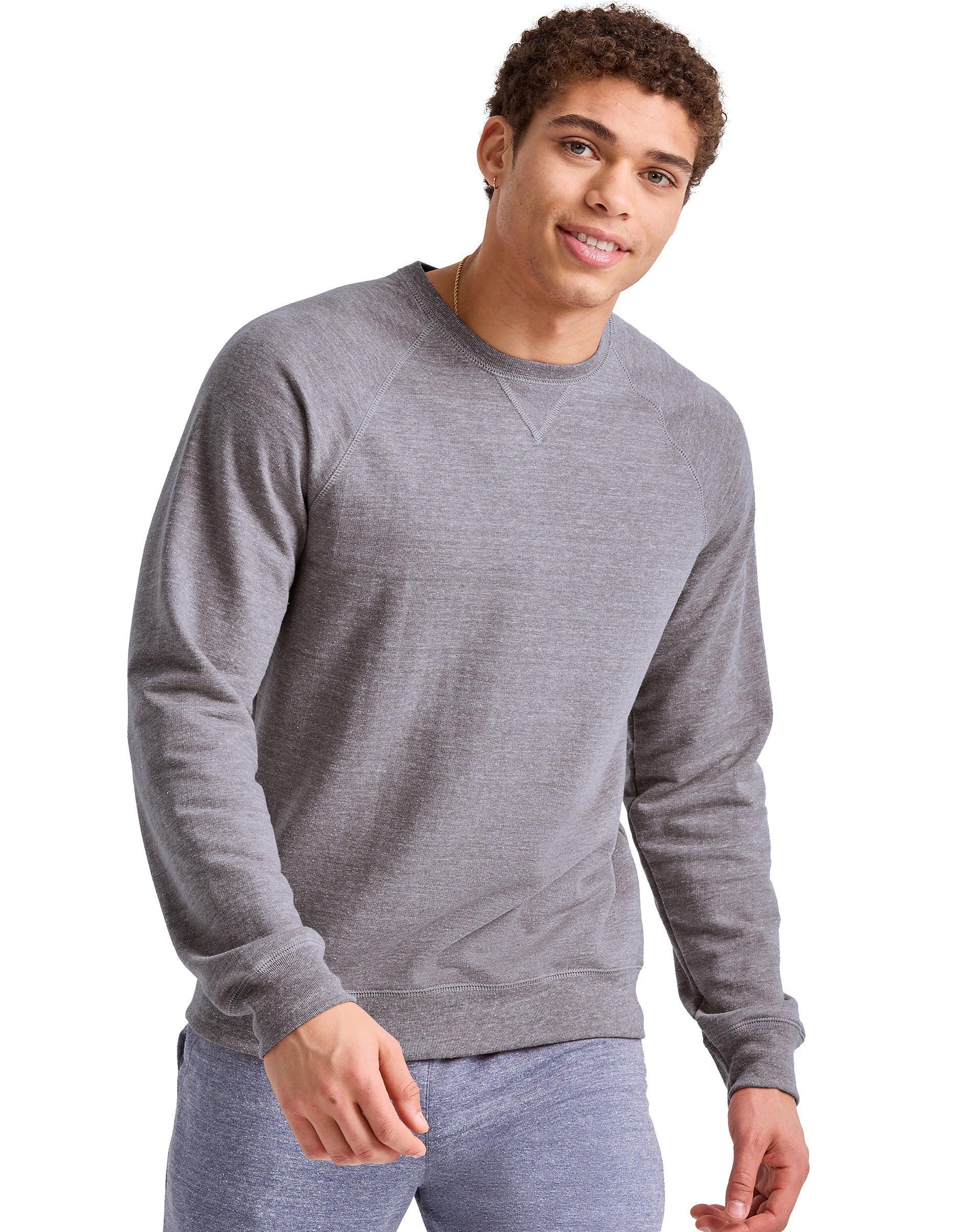 Hanes Originals Mens French Terry Sweatshirt Charcoal Heather M Product Image