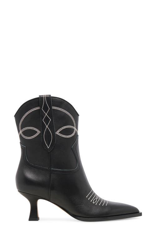 DOLCE VITA Angel Pointed Toe Western Boot In Black Leather Product Image