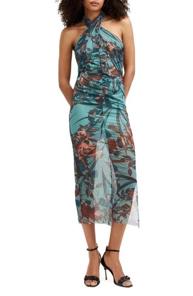 Kaih Batu Halter Dress In Lagoon Blue Product Image