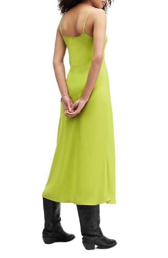 Bryony Slipdress In Zest Lime Green Product Image