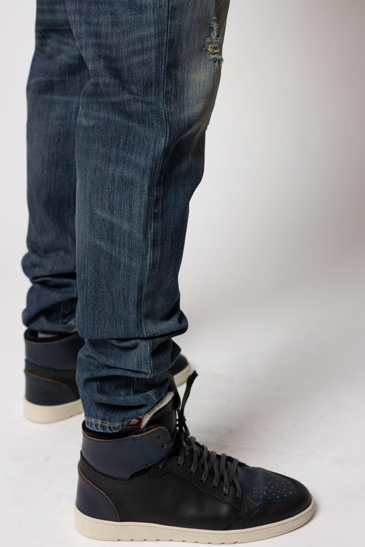 Opie Way x Raleigh Denim Shoes | Black Horween/Navy Chromexcel Male Product Image