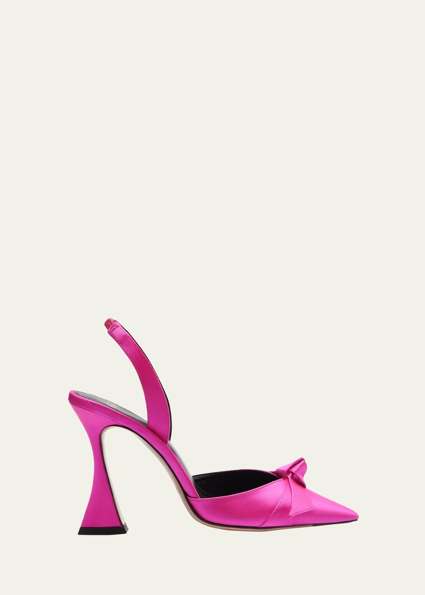 Womens Clarita Bell Satin Slingback Pumps Product Image