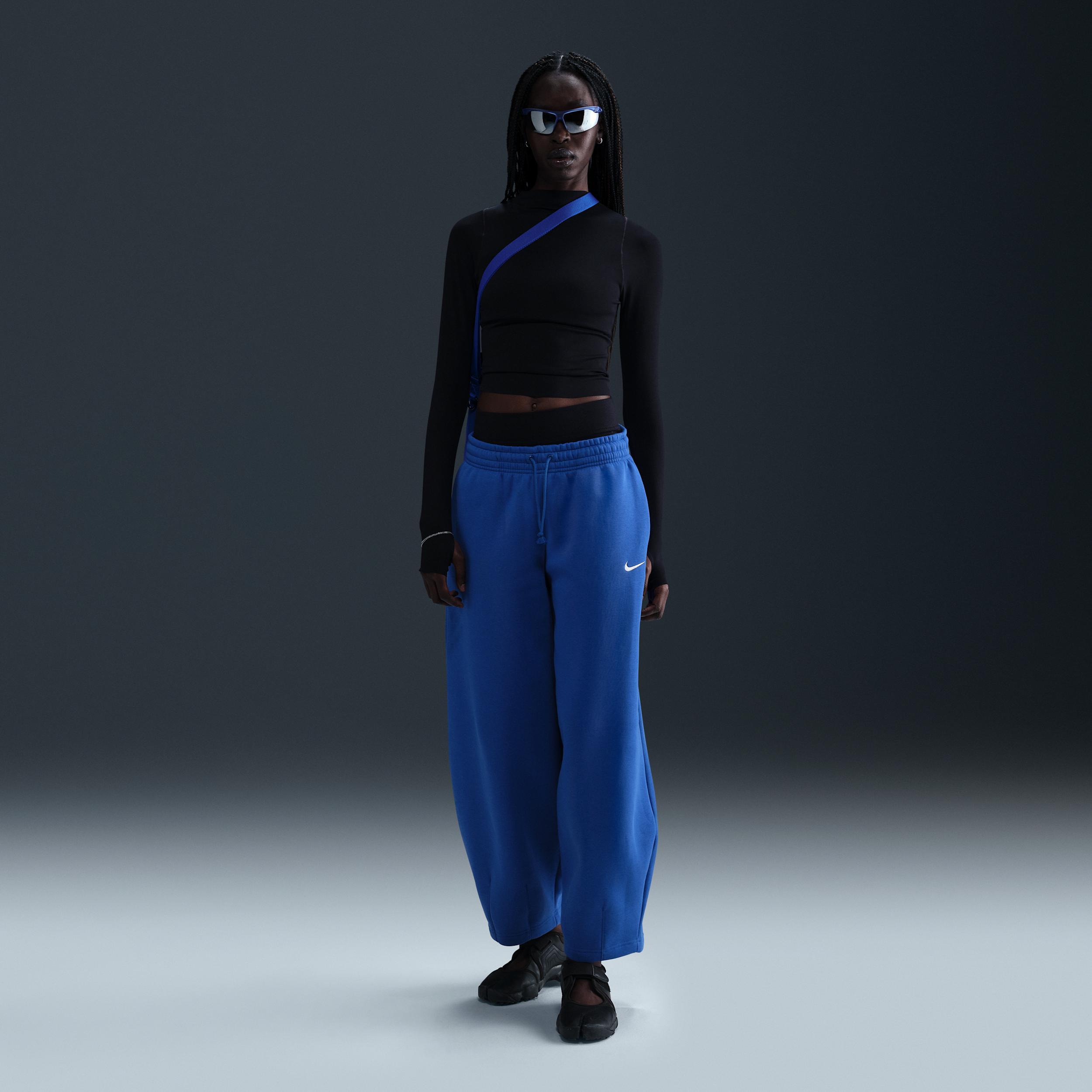 Women's Nike Sportswear Phoenix Fleece Mid-Rise Oversized Tapered Pants Product Image