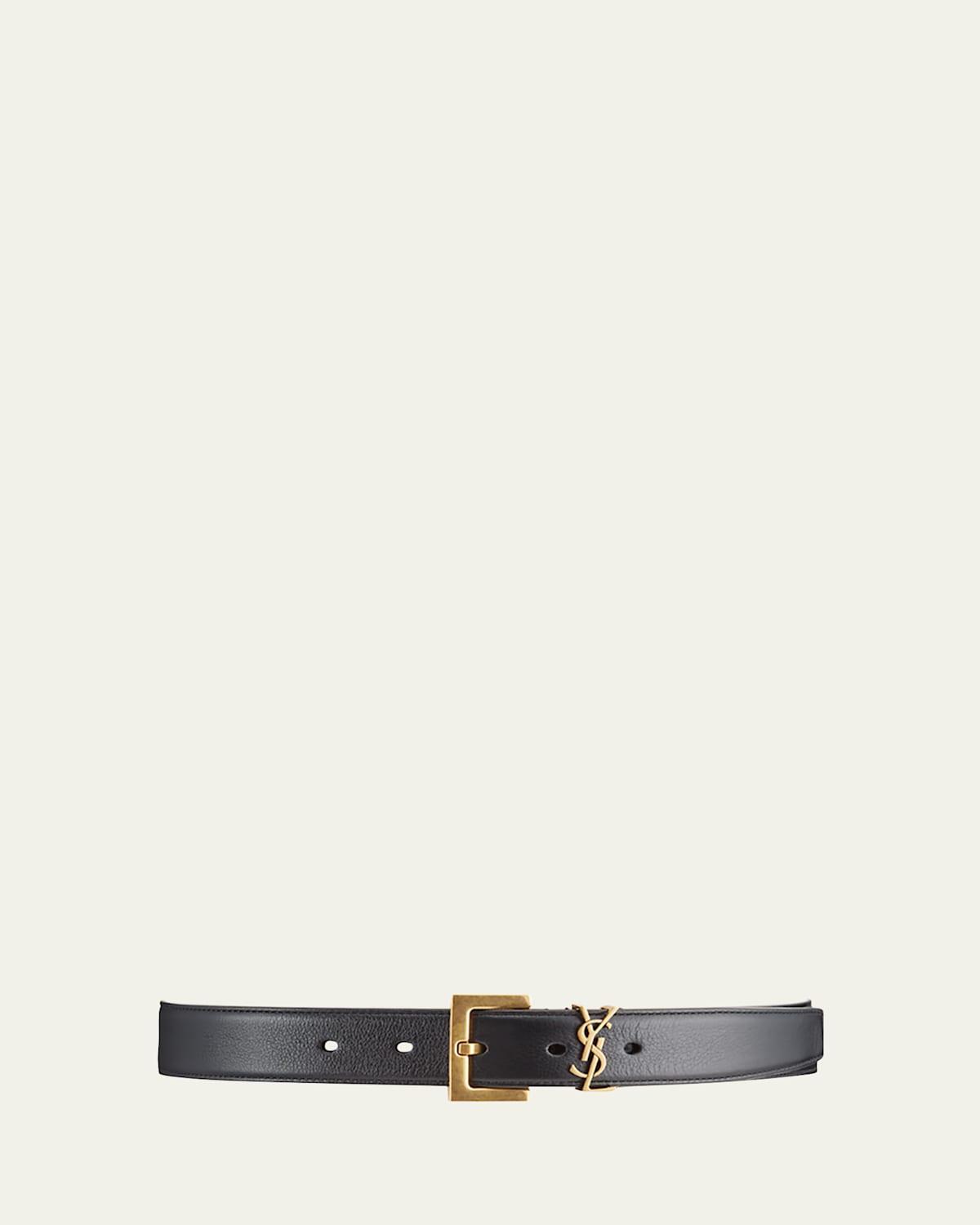 Box Laque YSL Leather Belt Product Image