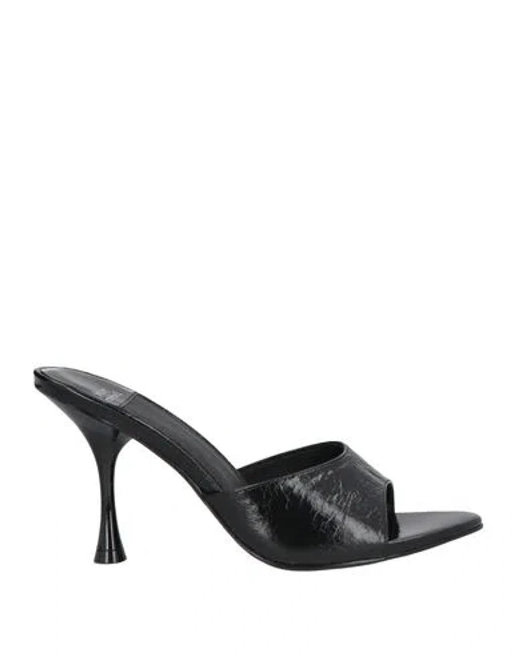 JEFFREY CAMPBELL Woman Sandals Black Size 7 Leather Product Image