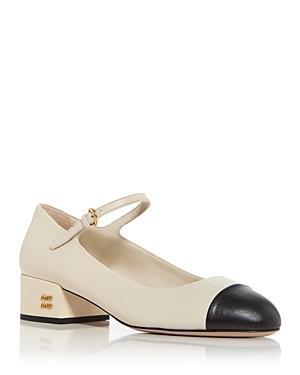 Miu Miu Womens Block Heel Mary Jane Pumps Product Image