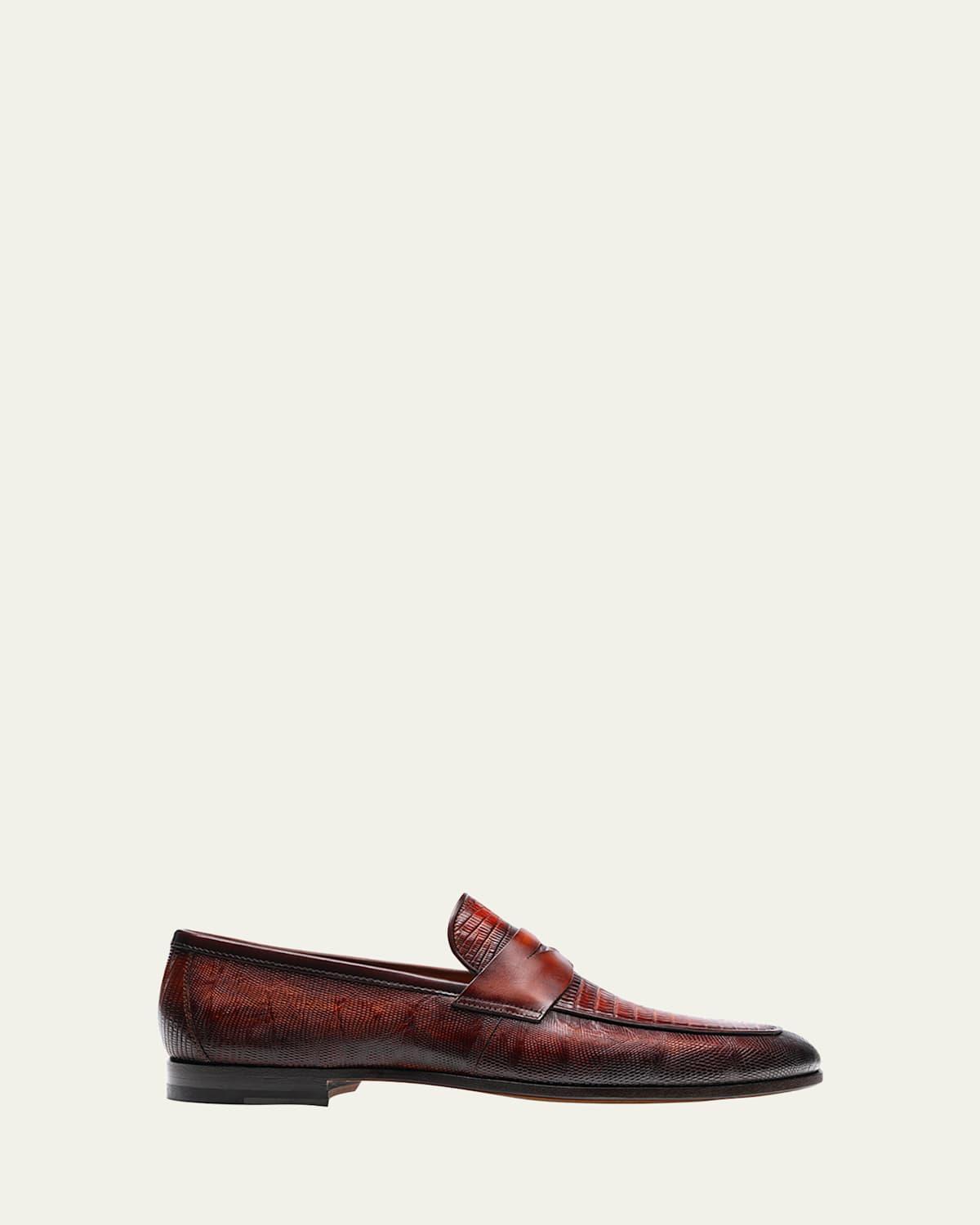 Mens Emerson Leather Moccasin Loafers Product Image