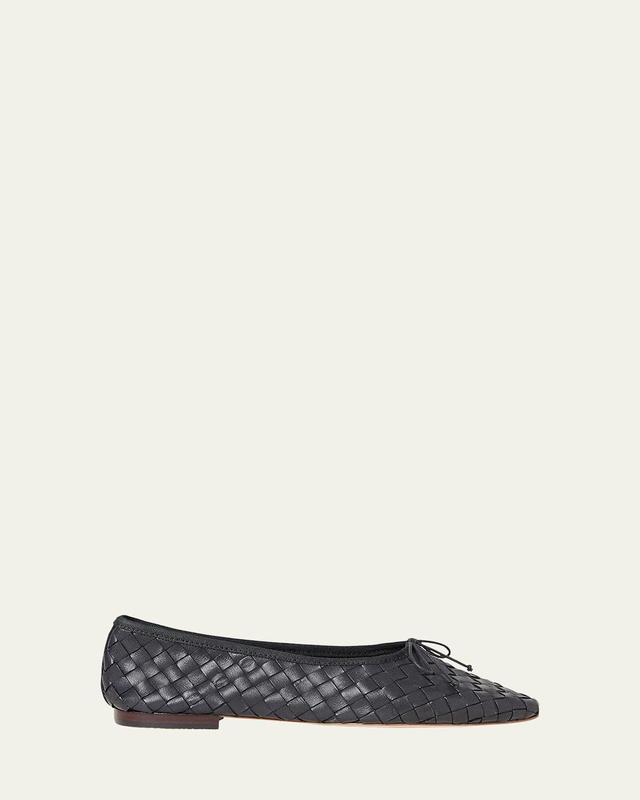 Womens Landrey Woven Leather Ballet Flats Product Image