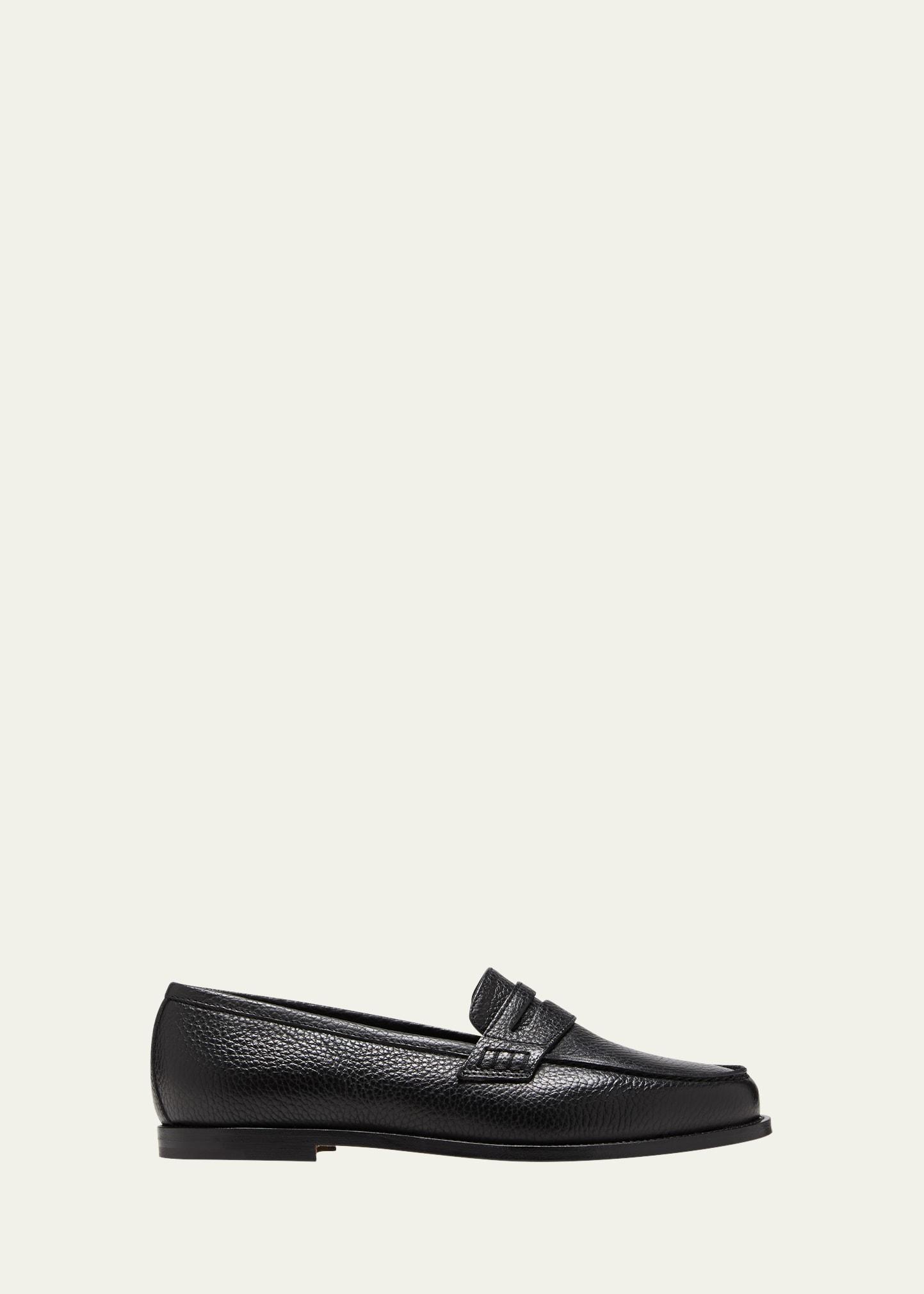 Womens Perrita Leather Loafers Product Image