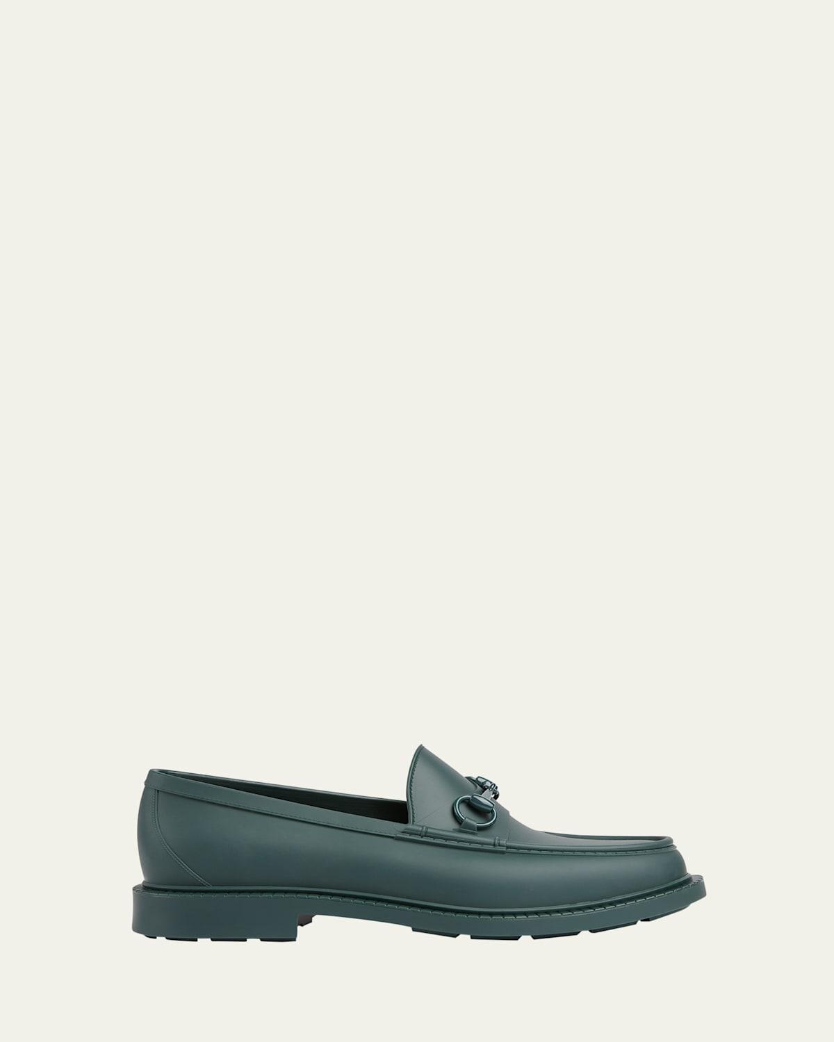 Men's New Dark Rubber Bit Loafers Product Image