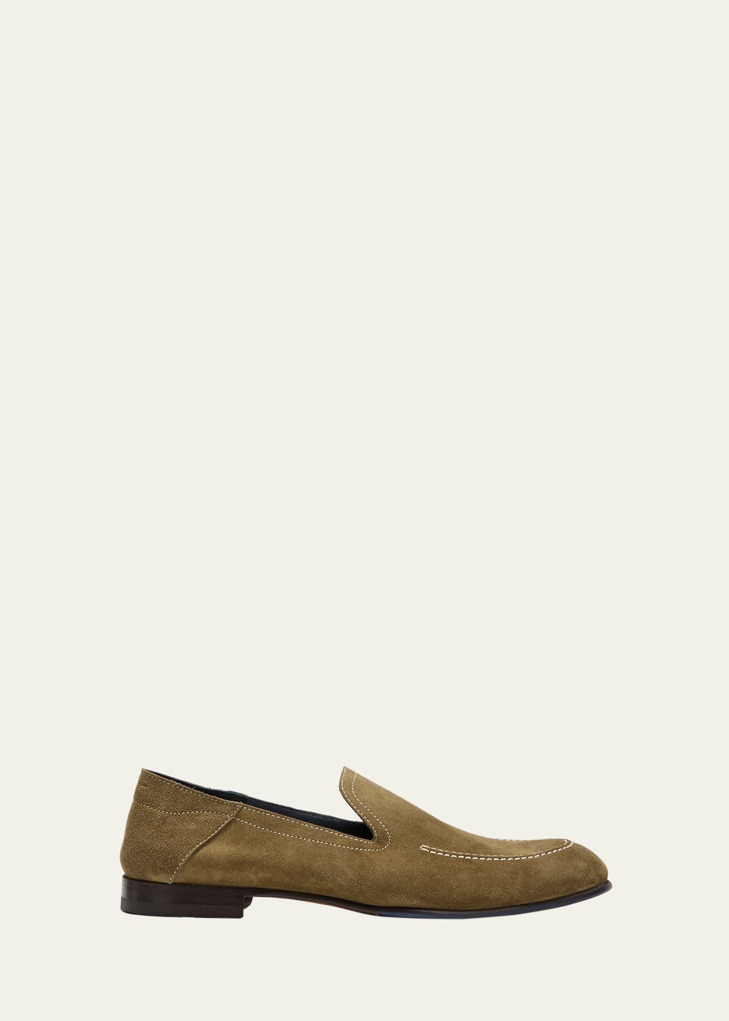 Mens Positano Suede Slip-On Loafers Product Image