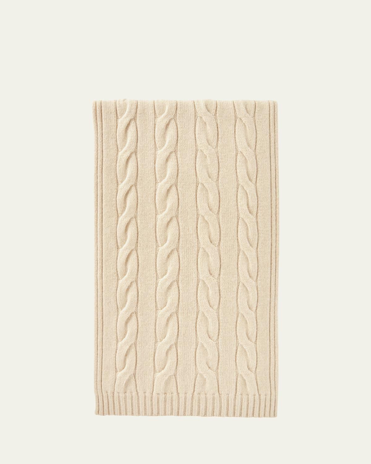 Cashmere Cable Knit Scarf Product Image