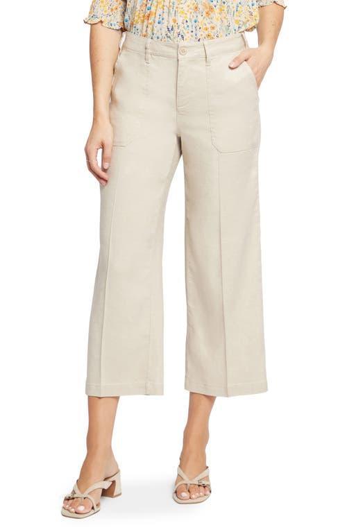 NYDJ Linen Blend Crop Wide Leg Pants Product Image