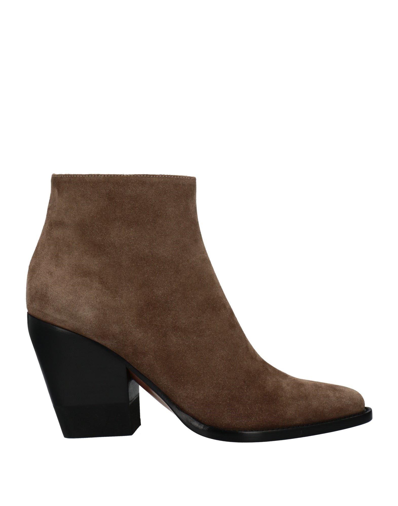 CHLOÉ Ankle Boots In Military Green Product Image