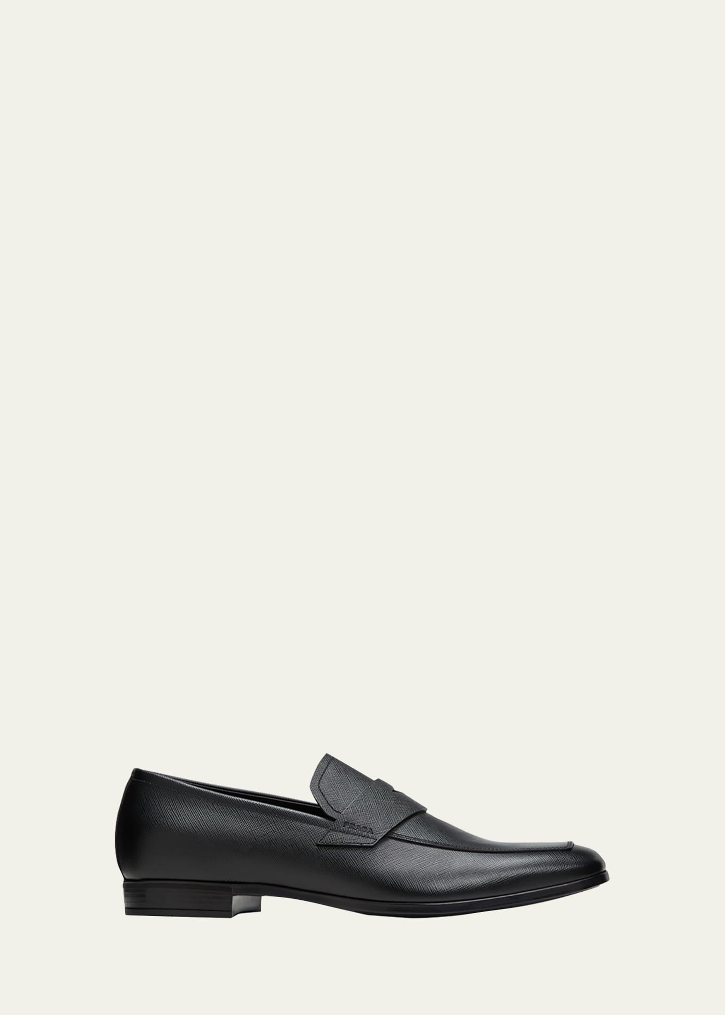 Santoni Mens Detroit Slip On Penny Loafers Product Image