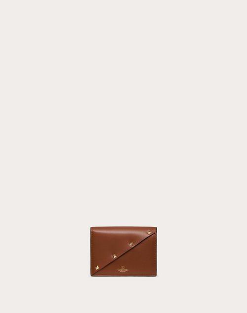 SMALL VALENTINO GARAVANI ROCKSTUD WISPY CALFSKIN WALLET Product Image