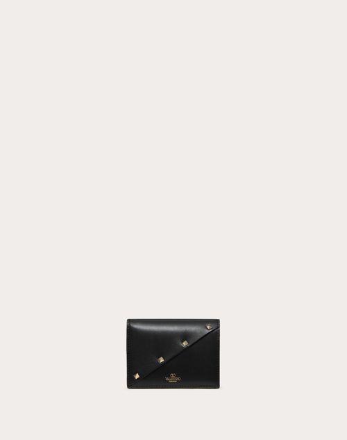 SMALL VALENTINO GARAVANI ROCKSTUD WISPY CALFSKIN WALLET Product Image