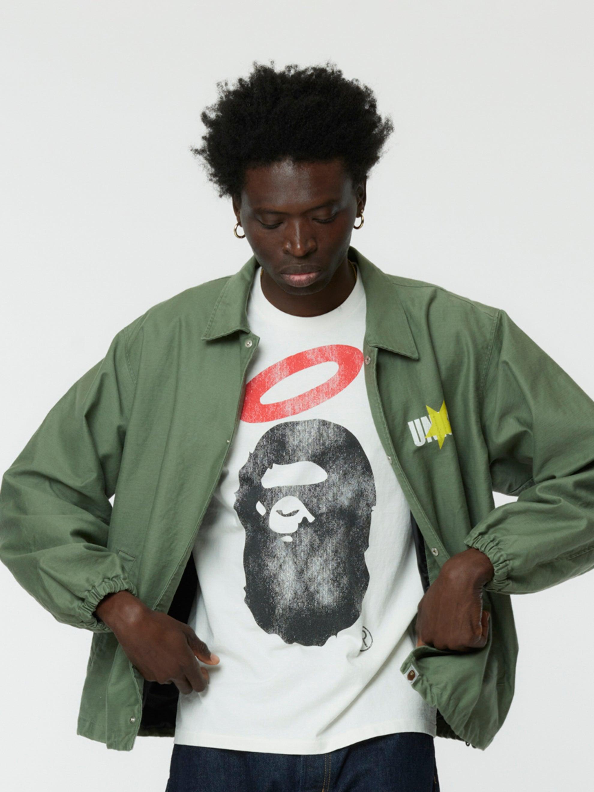 BAPE x UNION Coaches Jacket (Olive Drab) Product Image