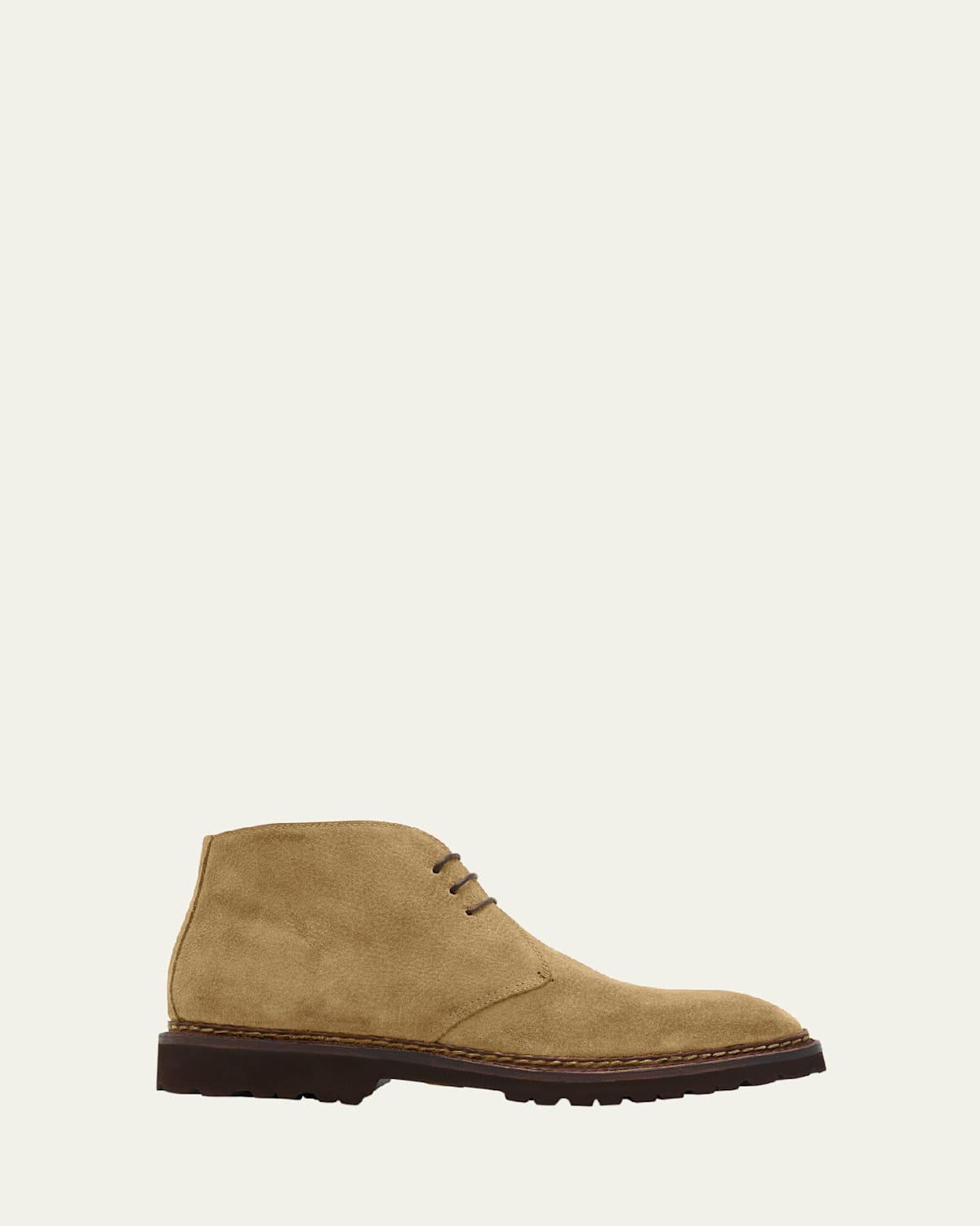 Mens Desert Norwegian Grained Suede Chukka Boots Product Image