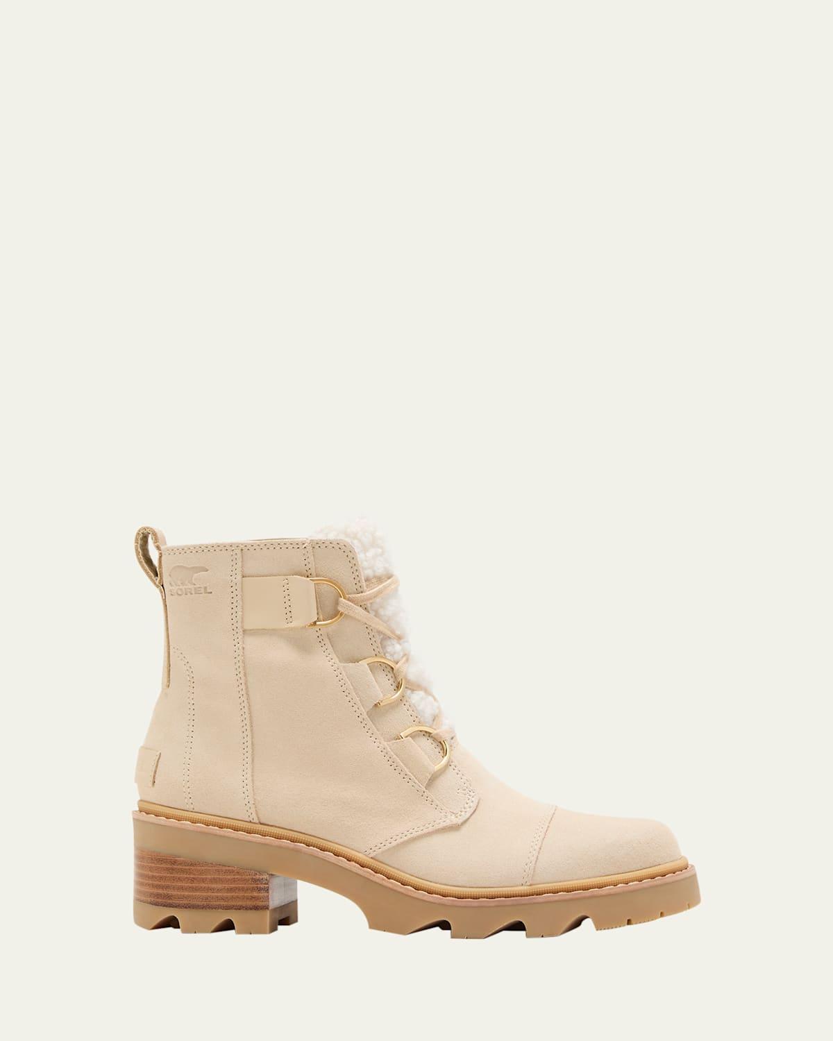 SOREL Joan Now Lace Cozy (Bleached Ceramic/Gum 16) Women's Boots Product Image