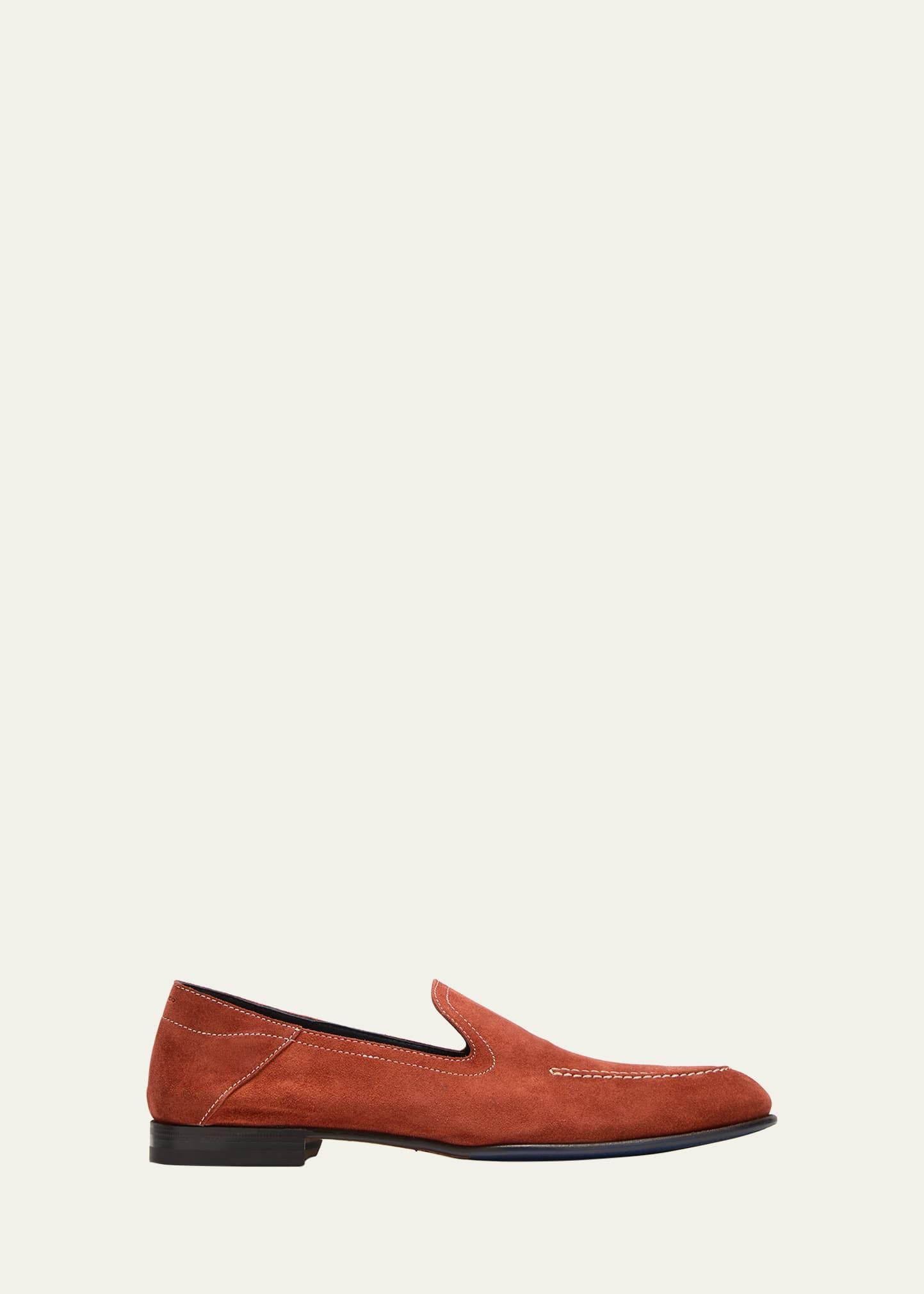 Mens Positano Suede Slip-On Loafers Product Image