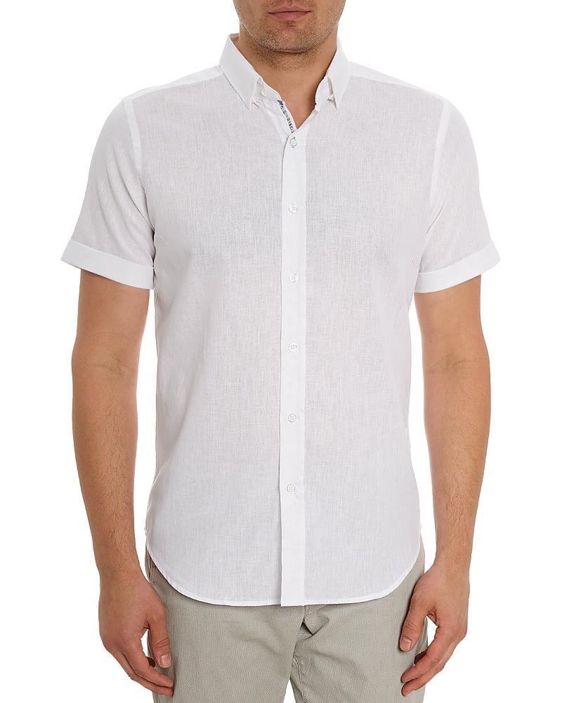 Mens Palmer Linen & Cotton-Blend Shirt Product Image