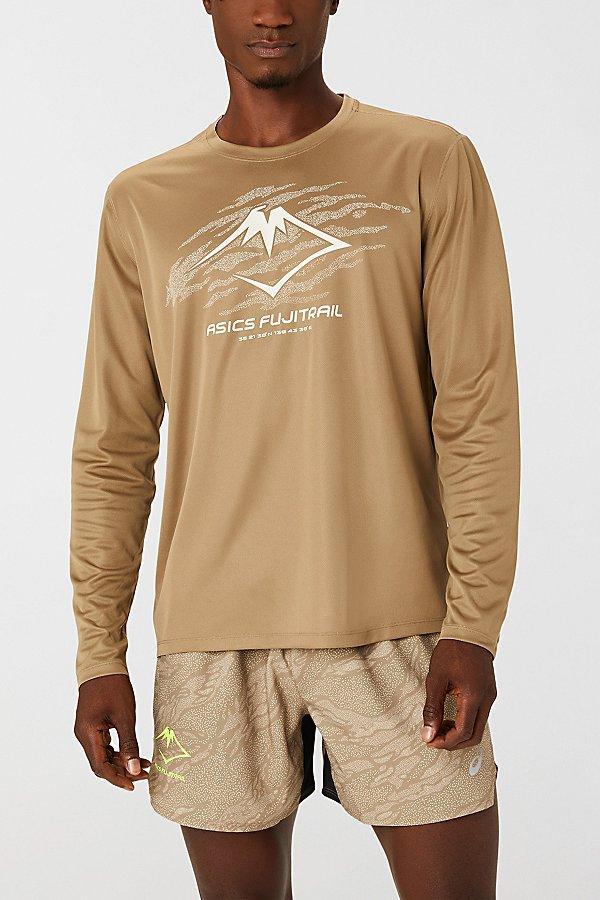 ASICS Fujitrail Logo Long Sleeve Running T-Shirt Mens at Urban Outfitters Product Image