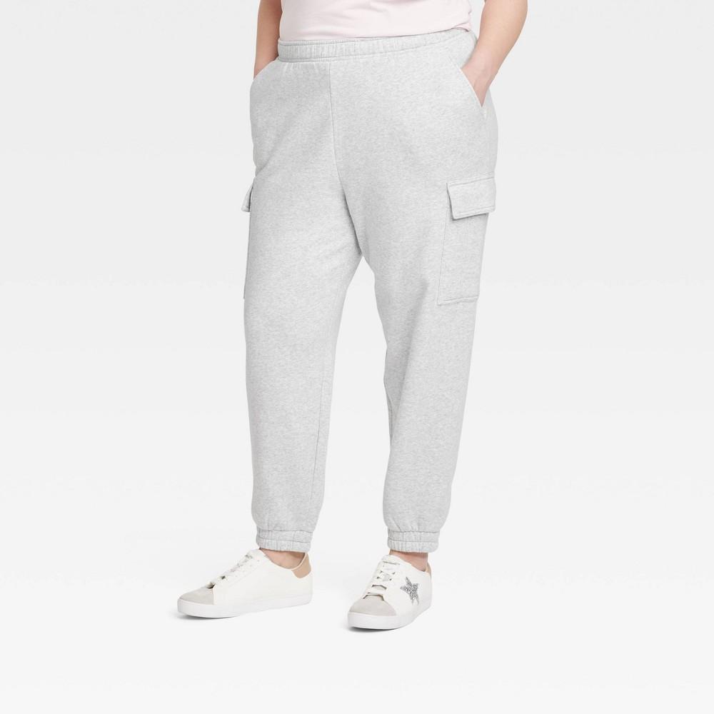 Womens High-Rise Sweatpants - Universal Thread Heather 1X Product Image