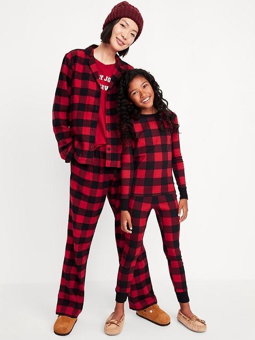 Printed Flannel Pajama Set for Men Product Image