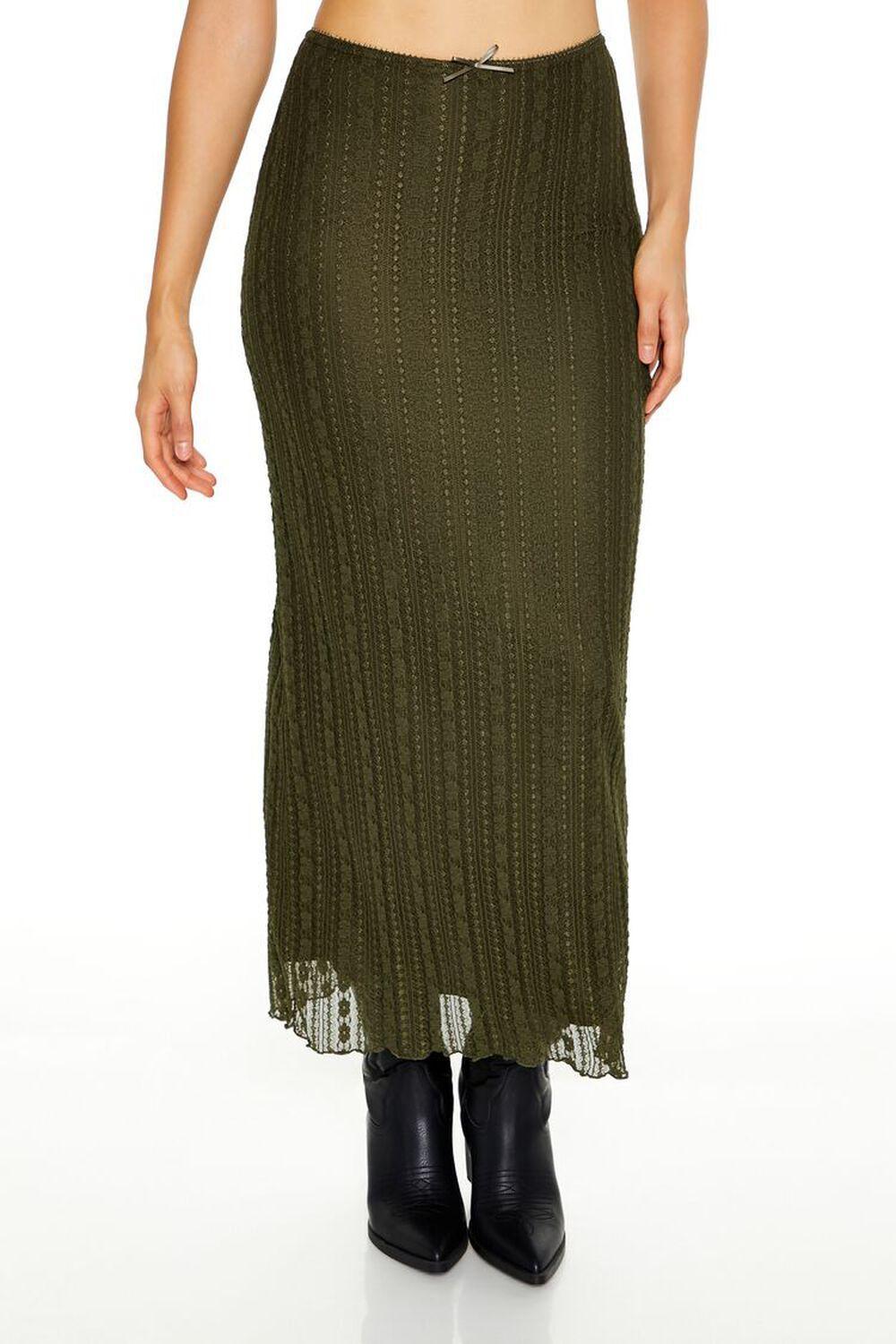 Lace Maxi Column Skirt | Forever 21 Product Image