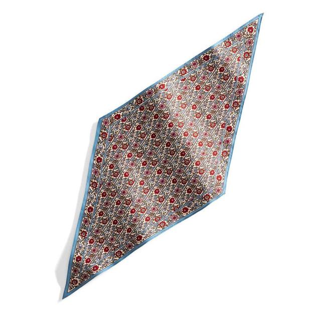 Vera Bradley Diamond Silk Scarf Women in Mini Vines Ribbons Red/White Product Image