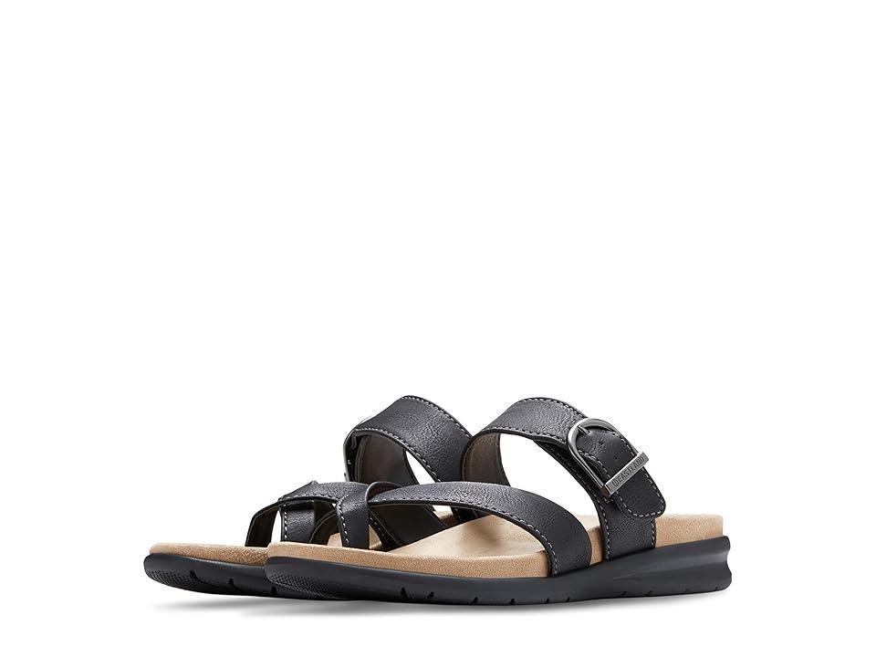 Eastland Sienna Womens Slide Sandals Light Grey Product Image