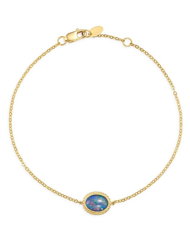 Bloomingdales Opal Oval Bracelet in 14K Yellow Gold - 100% Exclusive Product Image