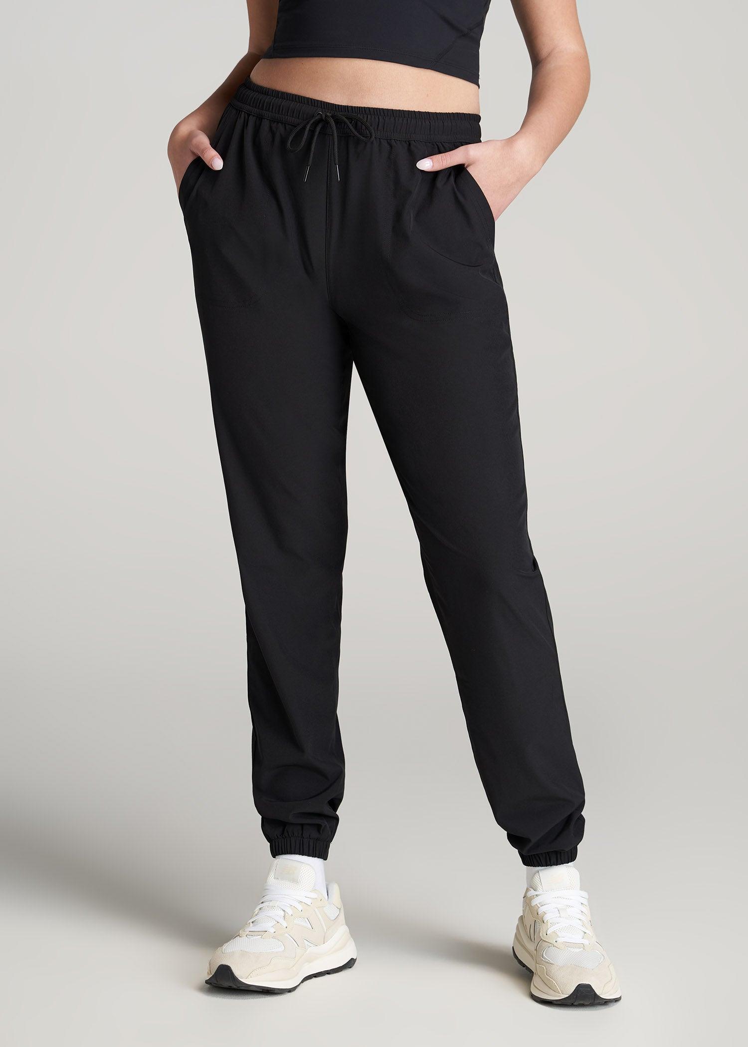 Hybrid Joggers for Tall Women in Black Female Product Image