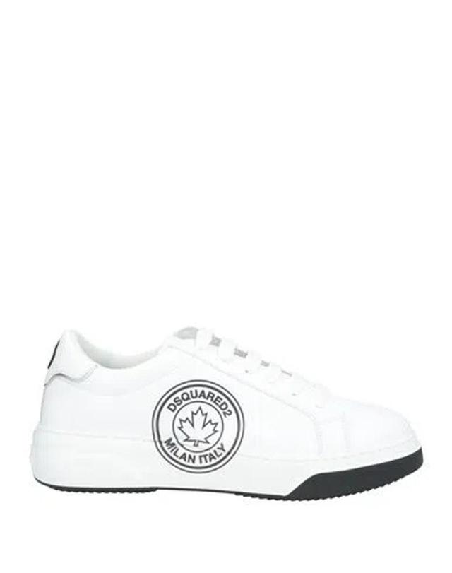 DSQUARED2 Man Sneakers White Size 9 Leather Product Image