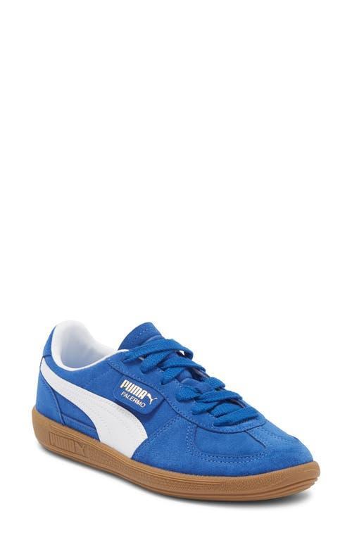 Puma Womens Palermo Leather Casual Sneakers from Finish Line - Light Blue Product Image